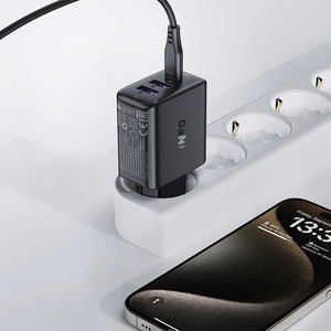 Acefast A57 PD 35W GaN Laadija 2 x USB-A + USB-C with 3 ports - must