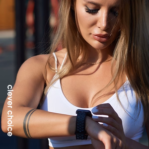 Crong Duo Sport rihm Apple Watch 38 / 40 / 41 / 42 mm, valge ja must