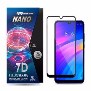 Crong 7D Nano Flexible Glass 9H hübriidne ekraaniklaas seadmele Xiaomi Redmi 7