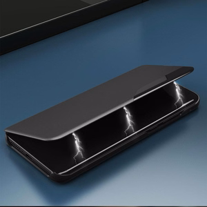 Eco Leather View Case elegantne ümbris klapiga ja statiiviga Samsung Galaxy A73 sinine