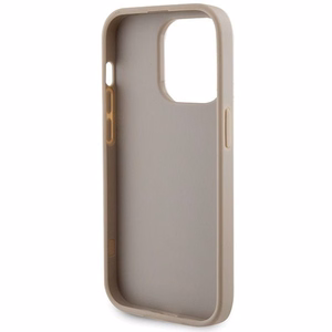 GUESS ümbris jaoks IPHONE 15 Pro GUHCP15LPS4DGPD (Strass Metal Logo) kuldne