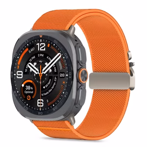 Tech-Protect Nylon Clasp rihm mudelile Samsung Galaxy Watch Ultra 47 mm – oranž