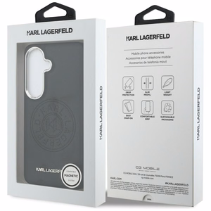 Karl Lagerfeld ümbris Perforated KL MagSafe Samsung Galaxy S26 Plus must
