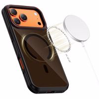 Tech-Protect MagHybrid MagSafe Ümbris jaoks iPhone 17 Pro Max - Must and Punane