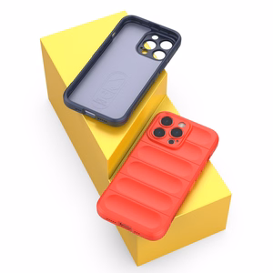 Magic Shield ümbris iPhone 13 Pro jaoks paindlik soomustatud kate tumesinine