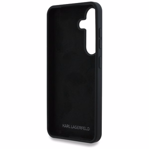 Ümbris Karl Lagerfeld Silicone Metal Signature Logo Samsung Galaxy S25 must