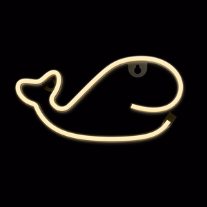 Neon LED Light WHALE warm valge Bat + USB FLNE09 Forever Light