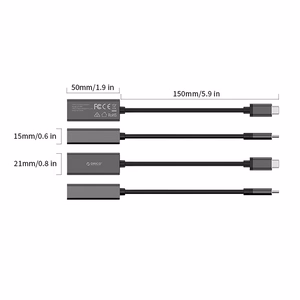 Orico XC-R45-V1 võrguadapter USB-C–RJ45, Gigabit Ethernet, 1 Gbps – must