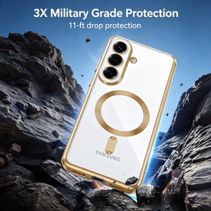 Чехол Tech-Protect MagFlex для Samsung Galaxy S26+ прозрачный золотой