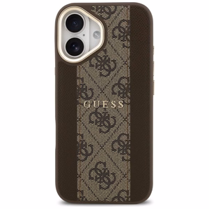 GUESS ümbris jaoks IPHONE 17 compatible with MagSafe GUHMP17SPG4SEMCW (PU W/ 4G Stripe) brown