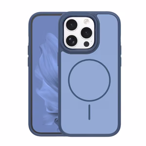 Frame Thin Mag ümbris for iPhone 15 Pro 6,1" tumesinine