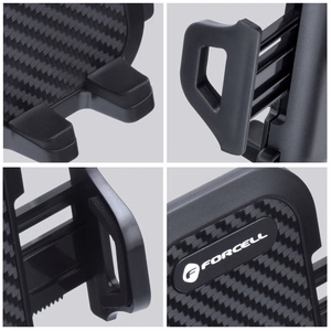 Car phone holder Forcell F-Grip Carbon Bracket arm 17cm windshield black