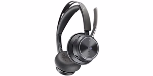 HP Poly Voyager Focus 2-M USB-C-C kõrvaklapid USB-C/A adapter laadimisalus