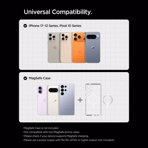 Spigen EV15MAQ Essential Qi2 MagSafe auto õhuventilaatori hoidik - must