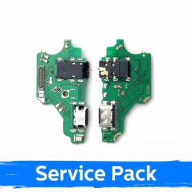 Charging Port Ühildub Huawei P30 Lite Koos Flex / Plata 100% Original (Service Pack)