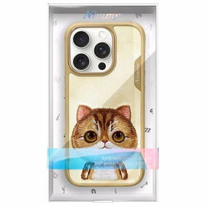 Nimmy Big Eyed Pet 2.0 Cat Ümbris jaoks iPhone 16 Pro - Roheline