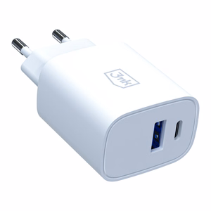 3mk FlowPower 30W 1A1C PD 3.0 QC4+ seinalaadija - valge