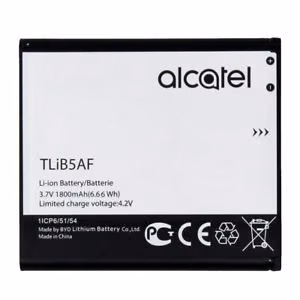 Aku Alcatel TLiB5AF modemi One Touch/Pop C5/OT5036/OT5036D/OT5036/OT5036D/S800/S710 jaoks, 1800mAh