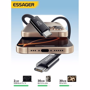 USB Kaabel Essager Thunder must Thunderbolt 4 Full Function 180cm