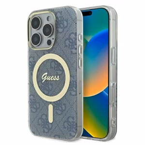 Guess IML 4G MagSafe Ümbris jaoks iPhone 16 Pro Max - sinine