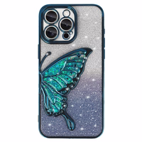 Tel Protect Butterfly Water Ümbris jaoks Iphone 16 Plus sinine