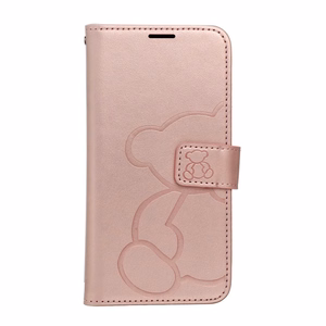 MEZZO Book ümbris jaoks IPHONE 16e (SE 4 2025) teddy bear rose kuldne