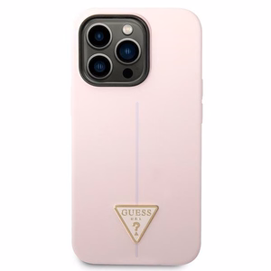 Guess Silicone Triangle iPhone 14 Pro 6.1" Ümbris - lilla