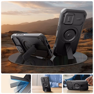 Tech-Protect Kevlar MagSafe ümbris jaoks iPhone 17 - must