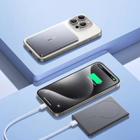 Powerbank Joyroom JR-PBM08 5000mAh 20W ultra-õhuke induktiivse laadimisega - hall