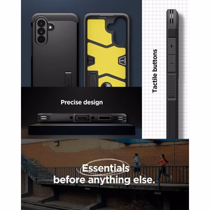 Spigen Tough Armor ümbris Galaxy A37 5G must