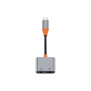 WiWU - Audio adapter LT10 Typ C to Typ C + 3.5mm