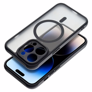 Full Matte Mag Cover ümbris mudelile iPhone 17 Pro / 18 Pro, MagSafe'iga ühilduv – must