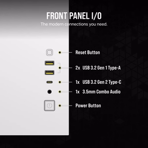 Corsair 2500X RGB Micro Tower valge