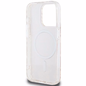 GUESS чехол для IPHONE 15 Pro Max совместимый с MagSafe GUHMP15XHGCUSTGP (IML GCUBE) розовый