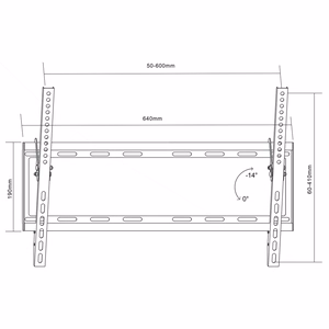 MACLEAN MC-605 TV hoidik 32–80" MACLEAN MC-605 MAX VESA 600x400 55 kg