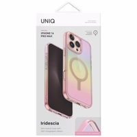 Uniq Iridescia Magclick Charging Ümbris jaoks iPhone 16 Pro Max - Roosa