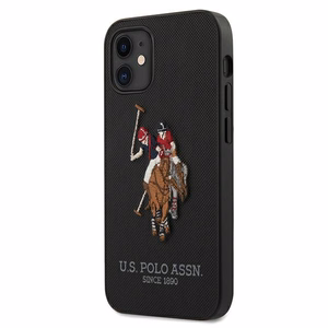 US Polo USHCP12SPUGFLBK iPhone 12 mini 5,4" tšarny/must Polo tikandiga kollektsioon