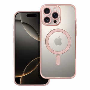 ELECTRO MAG COVER case compatible with MagSafe jaoks IPHONE 16 Pro Max rose kuldne