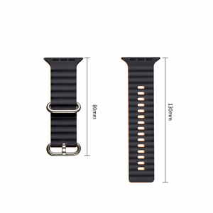 Tech-Protect IconBand Pro Strap for Apple Watch 4 / 5 / 6 / 7 / 8 / 9 / SE / Ultra 1 / 2 (42/44/45/49 mm) - Orange-Black