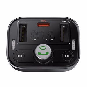 FM-передатчик Baseus S-09 Pro, Bluetooth (черный)