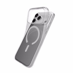 Puro 0.3 MAG Ultra-Slim TPU Ümbris Compatible with MagSafe jaoks iPhone 17 Pro - Läbipaistev