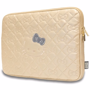 Hello Kitty Zip PU Quilted Bows чехол для ноутбука 14" - золотой