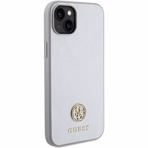Guess GUHCP15MPS4DGPS iPhone 15 Plus 6.7" hõbedane/hõbedane hardcase Strass Metal Logo