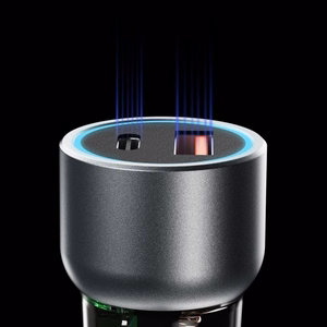 Dudao R4T 25W USB-A USB-C автомобильное зарядное устройство - серый