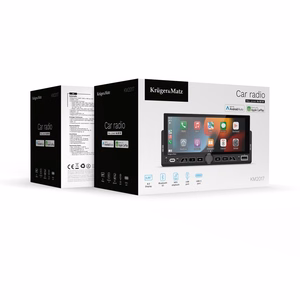 Kruger&Matz KM2017 1DIN CarPlay/AndroidAuto car radio