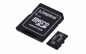 Kingston Technology 8GB microSDHC Industrial C10 A1 pSLC kaart + SD adapter