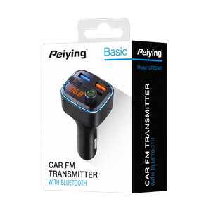 Bluetoothi, 2 USB-pordi ja USB-C-ga auto FM-saatja