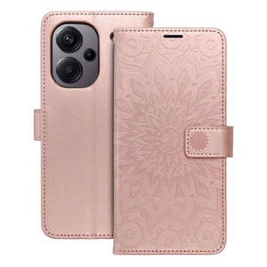 MEZZO Book ümbris jaoks XIAOMI Redmi Note 13 Pro Plus 5G mandala rose kuldne