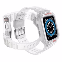 Protect Strap Band for Apple Watch 38/40/41mm soomustatud rihm - Läbipaistev