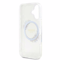 Guess IML Flowers Wreath MagSafe iPhone 16 Plus Ümbris - Clear